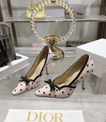 Dior 26SS Runway Embroidered Pointed‑Toe Pumps 8.5cm Heel #B68470