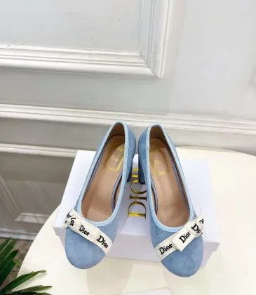 Dior J'ADIOR Bow Ribbon Tweed Block‑Heel Pumps 7.5cm Heel #B68393