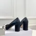 Dior J'ADIOR Bow Ribbon Tweed Block‑Heel Pumps 7.5cm Heel #B68394