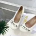 Dior J'ADIOR Bow Ribbon Tweed Block‑Heel Pumps 7.5cm Heel #B68395