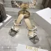 Snake Print Dior Style High Heel Mule Sandals for Women 8.5cm #A63468