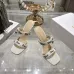 Snake Print Dior Style High Heel Mule Sandals for Women 8.5cm #A63470