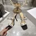 Snake Print Dior Style High Heel Mule Sandals for Women 8.5cm #A63471