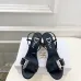 Dior CD Buckle One‑Strap High‑Heel Slide Sandals 8.5cm Heel #B68399