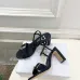 Dior CD Buckle One‑Strap High‑Heel Slide Sandals 8.5cm Heel #B68399