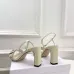 Dior CD Buckle One‑Strap High‑Heel Slide Sandals 8.5cm Heel #B68400