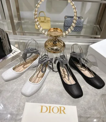 D-ior Shoes 25 Spring and Summer New Ribbon Women's Shoes #A53178