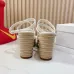 D-ior Shoes for  women 2025 platform sandals Heel height:9.5cm #A53220