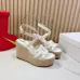D-ior Shoes for  women 2025 platform sandals Heel height:9.5cm #A53220