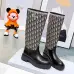 Dior 2026 AW Oblique Jacquard British‑Style Knee‑High Boots #B68346
