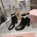 Dior J'ADIOR CD Logo Bow Chunky Heel Ankle Boots 8cm Heel #B68370
