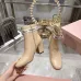 Dior J'ADIOR CD Logo Bow Chunky Heel Ankle Boots 8cm Heel #B68372
