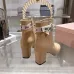 Dior J'ADIOR CD Logo Bow Chunky Heel Ankle Boots 8cm Heel #B68372