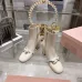 Dior J'ADIOR CD Logo Bow Chunky Heel Ankle Boots 8cm Heel #B68373