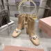 Dior J'ADIOR CD Logo Bow Chunky Heel Ankle Boots 8cm Heel #B68374