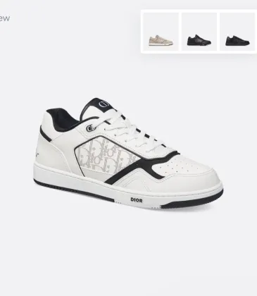 D-ior Men's Sneakers B27 Uptown Low-Top Sneaker White and Black #A59183