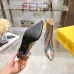 Fendi Arco Eel‑Skin Cone‑Heel Ankle Boots 8cm Heel #B68481