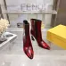 Fendi Arco Eel‑Skin Cone‑Heel Ankle Boots 8cm Heel #B68482