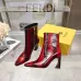 Fendi Arco Eel‑Skin Cone‑Heel Ankle Boots 8cm Heel #B68482