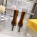 Fendi Arco Eel‑Skin Cone‑Heel Ankle Boots 8cm Heel #B68483