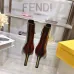 Fendi Arco Eel‑Skin Cone‑Heel Ankle Boots 8cm Heel #B68484