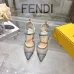 Fendi Colibri Lite FF Mesh Slingback Pointed‑Toe High Heels #B68480