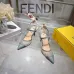 Fendi Colibri Lite FF Mesh Slingback Pointed‑Toe High Heels #B68480