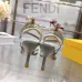 Fendi Colibri Lite FF Mesh Slingback Pointed‑Toe High Heels #B68480