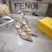Fendi Colibri Lite FF Mesh Slingback Pointed‑Toe High Heels #B68480