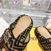 Fendi shoes for women Mauve black FF jacquard velvet slides #A49022