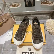Fendi shoes for Women's Fendi Domino Sneakers Brown #A49014