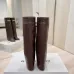 Givenchy Women’s Tan Leather Knee-High Boots with Gold Strap &amp; Pointed Toe #B69617