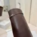Givenchy Women’s Tan Leather Knee-High Boots with Gold Strap &amp; Pointed Toe #B69617