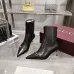 Gucci GG Metal‑Buckle Pointed‑Toe Stiletto Ankle Boots 5.5cm Heel #B68427