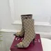 Gucci GG Monogram Pointed‑Toe High‑Heel Ankle Boots 8.5cm Heel #B68360
