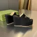Gucci Shoes for Women wedge sandal with Horsebit Black #A48887