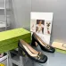 Women Gucci Leather Sandals Heel height 7.5CM #A34921