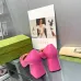 Women Gucci Leather Sandals Heel height 7.5CM #A34921