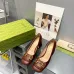 Women Gucci Leather Sandals Heel height 7.5CM #A34921