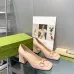 Women Gucci Leather Sandals Heel height 7.5CM #A34921