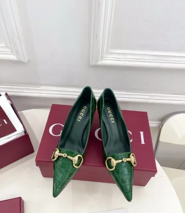 Gucci Boulevard Horsebit Pointed‑Toe Pumps 7cm Heel #B68456
