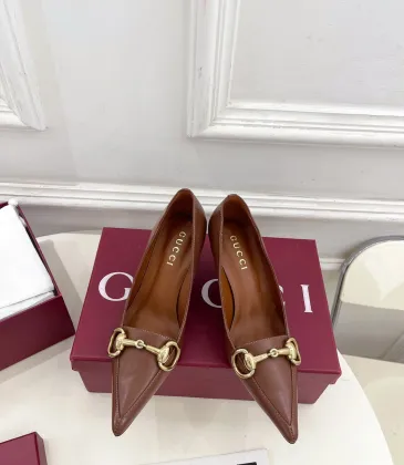 Gucci Boulevard Horsebit Pointed‑Toe Pumps 7cm Heel #B68459