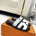Hermes Chypre Double‑Strap Slide Sandals #B68488