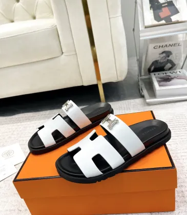 Hermes Chypre Double‑Strap Slide Sandals #B68488