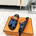 Hermes Chypre Double‑Strap Slide Sandals #B68489
