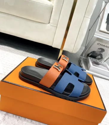 Hermes Chypre Double‑Strap Slide Sandals #B68489