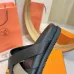 Hermes Chypre Double‑Strap Slide Sandals #B68491