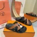 Hermes Chypre Double‑Strap Slide Sandals #B68492