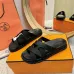 Hermes Chypre Double‑Strap Slide Sandals #B68494