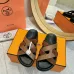 Hermes Chypre Double‑Strap Slide Sandals #B68495